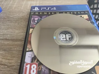  1 شريط ps4* قراند 5 شبه جديد مستعجل للبيع