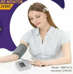  2 جهاز قياس ضغط الدم الرقمي الاصلي رقم الموديل WBP101-S المواصفات ذاكرة 2 ف 90  3 مرات متوسط  مؤشر م