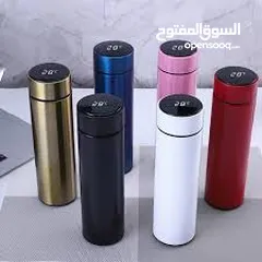  2 مج حراري ديجيتال حافظه قهوه حراريه مع شاشه تظهر درجه الحراره