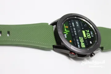  24 SAMSUNG GALAXY WATCH 3 SIZE 45MM WITH ARMY GREEN RUBBER BAND