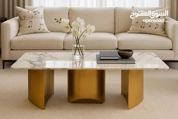  3 طربيزات وسط لغرف الضيوف فاخرة