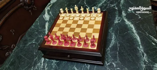  13 شطرنج تحفة ديكور من الخشب الفاخر