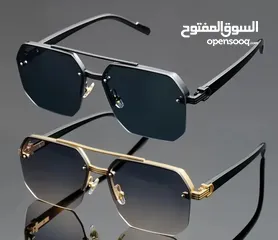  7 2 قطعة نظارات مربعة عصرية للجنسين مع عدسات متدرجة، معدن وأسيتات، مثالية للأسلوب الكاجوال اقوى نوع...