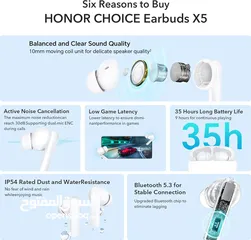  7 متوفر الآن Honor Earbuds X5 لدى العامر موبايل