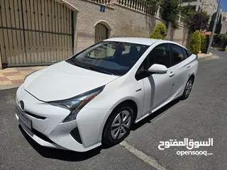  4 تويوتا بريوس 2018 فحص 3 جيد قصعه اثر ضرب بسعر مغري جدا