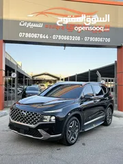  1 هونداي سنتافيه 2022 هايبرد فل اضافات اعلى صنف بريميوم بلس برستيج vip وارد كوريا لون اسود