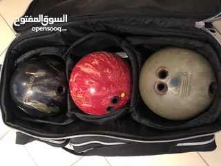  1 شنطة بولنق من امريكا ثلاث كور اصلايات   Original Bowling bag from the USA 3 balls