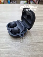  4 سماعة بلوتوث  مستعملة Galaxy Buds 2 pro.  اسود لون