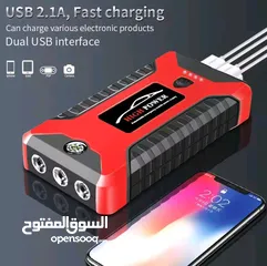  10 باوربانك طوارئ 12 فولت لتشغيل المركبات المتعددة وشحن الموبايل 12v emergency car jump starter