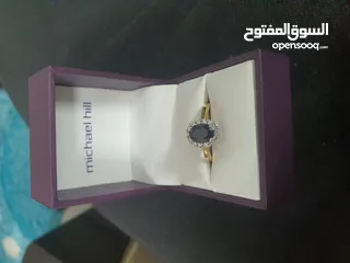  2 michael hill Sapphier diamond gold ring