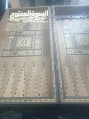  12 طاولة زهر تحفة للبيع مع شطرنج بنفس ا المستعجل