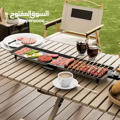  10 جريل كهربائي صاج بار ضخم فندقي  تيفال.لشوي اللحوم و الاسماك و الخضار /اقتصادي جدا طول 90 سم 1800واط