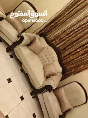  5 #_طقم_كنب_زان_مصري_دمياط9مقاعد_تفصيل كوالتي عالي بحاله الجديد وخشب زان بالكامل ودهان جوزي وقماش جكيا