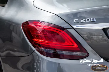  25 Mercedes C200 2019 Mild hybrid Amg kit Night Package   السيارة وارد الشركة و قطعت مسافة 83,000 كم