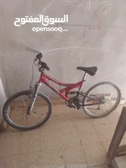  1 بسكليت جنط 24  ألون احمر