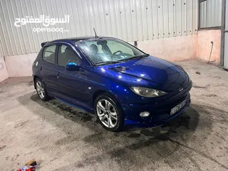  15 بيجو 206 موديل 2004 جير اوتوماتيك توب ترونيك ماتور 1400cc، الأجمل في الأردن
