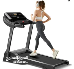  3 UMAY Fitness Home Auto-Folding Incline Treadmill with Pulse Sensors, 3.0 HP Quiet Brushless, 8.7 MPH