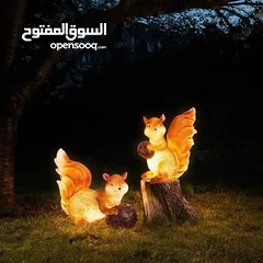  2 زيّن حديقتك بسحر الطبيعة تمثال سنجاب بالحجم الكبير التمثال في وضعيتين مصنوع من راتنج البوليريسين