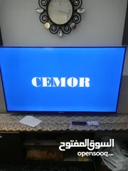 3 شاشة سيمور 55بوصة 4k سمارت اندرويد  استعمال 5شهور لسه الكفالة شغالة والريمونتات بالكيس