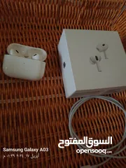  4 سماعة إيربدز Airpods Pro حالة جديدة مع كل ملحقات سماعة أصلي