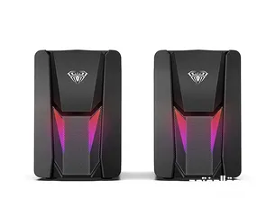  12 سماعات كمبيوتر جيمنغ  مضيئة مميزة  Aula Speaker N-108 Gaming RGB Lights OG