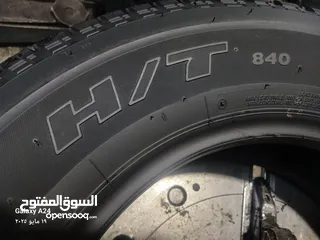  10 القياس 16 ار 205  من اعلا المواصفات بالاطارات العالميه دبل قومه دبل ستيل نسبت المطاط 100بل100