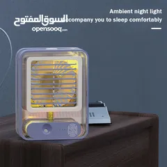  7 مكيف الهواء المتنقل للسياره او المنزل او المكتب يعمل بالثلج و الماء البارد شحن وusb مروحه مراوح رذاذ