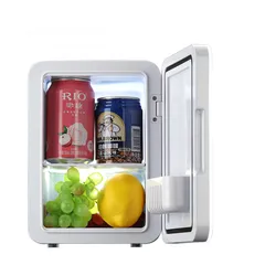  3 Hot and Cold Dual Use Portable Freezer with Makeup Mirror, Constant Temperature Control Mini Cosmeti