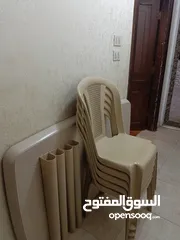  6 طاولة سفرة بلاستيك
