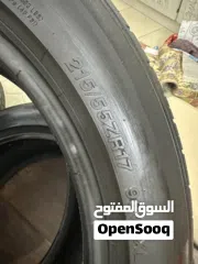  6 تايرات كامري مستعملين سنة ونص بحالة جيدة جداً