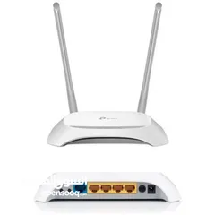  2 راوتر ومقوي اشارة وموزع الاشارة لمسافات  TP-Link N300 Wireless Wi-Fi Router 4 IN