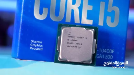  10 SPU CORE i5 intel 12400f معالج اي فايف جيل الثاني عشر  يأتي بدقة تصنيع 14 نانومتر وبمعمارية 64 بت
