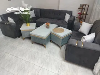  1 بيع طقم كنابيات بحالة الجديد