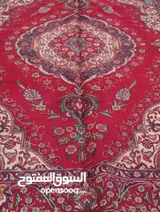  1 سجاده ايراني يدوي بحاله جيدة نظيفه ولا تحتاج غسيل لاصحاب التراث للمهمتين بالاعمال اليدويه