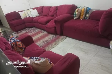  3 طقم كنب مستعمل وارد الإمارات للبيع