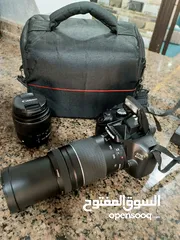  4 كاميرا canon مع العدستين بحالة الجديده