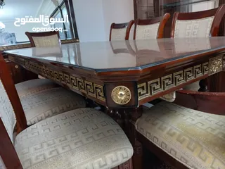  8 غرفة سفرة إيطالية أصلية ماركة فيرساتشي مميزة جدا للبيع بالسعر جدا