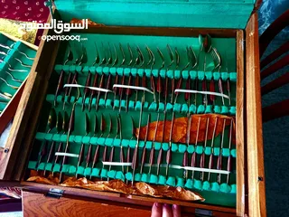  4 طقم مطبخ ملاعق سكاكين شوك كفاكي نحاس للبيع