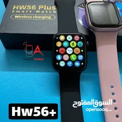  4 ساعة ذكية HW56 Plus شبيه آبل شاشة كاملة ضد الماء مناسبة للرجال و النساء