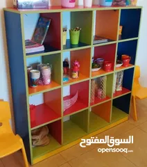  1 تجهيز خزانات عيون وخزانة حقائب وخزانة احذية وخزانة ملابس للاطفال للحضانات والروضات والمدارس