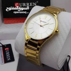  6 ساعة شبابية حزام معدني مع معرف للتاريخ من ماركة CURREN العالمية ضد الصدى بطارية تدوم لسنوات