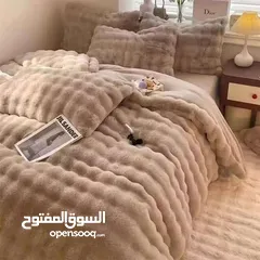  1 الأفخم والأجمل لشتاء 2026 وصل  لحاف فقاعات الأرنب المخملي