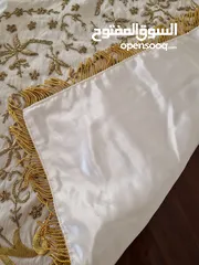  5 شرشف طاولة تطريز هندي  Embroidered silk  tablecloth for decor