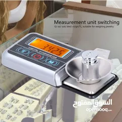 10 ميزان مجوهرات عالي الدقة 0.005 غرام / 100 غرام مع إضاءة خلفية LCD ستانلس الأكثر طلباً