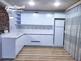  4 كاونترات خشب mdf تركي قياس 3 أمتار مع سنك مترونص