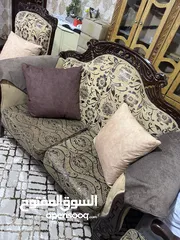  2 طقمين كنب بحالة ممتازة للبيع بسعر ممتاز