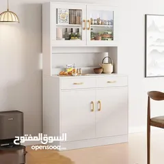  2 خزانة مطبخ منزلية 4 دفات – ترتيب وأناقة بكل زاوية! تصميم عملي وأنيق خامة متينة وجودة عالية