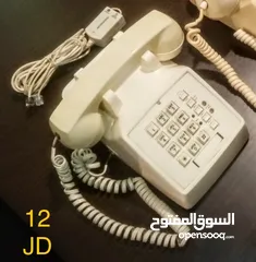  18 تلفونات قرص وتلفونات ارضي (كبسات) مميزة. الاسعار على الصور.