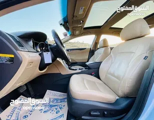  8 هيونداي سوناتا 2015 وارد الوكالة مالك اول بحال الشركة اعلى صنف ممشى قليل 7 جيد