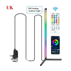  6 اضاءة حائط للغرف شكل زاوية RGB مع تحكم على التطبيق كامل Modern LED Floor Lamp RGB Corner Decoration